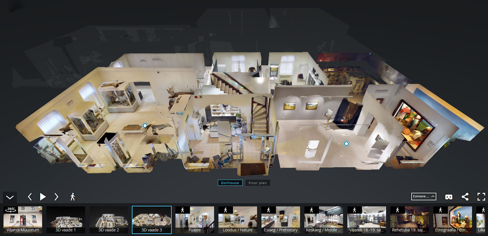 Virtuaaltuuri 3D vaade
